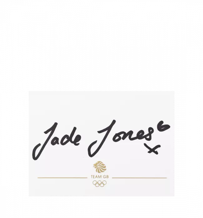Jade Jones Signed Team GB Card And Photo Frame: Option 1
