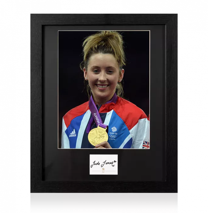 Jade Jones Signed Team GB Card and Photo Frame: Option 1