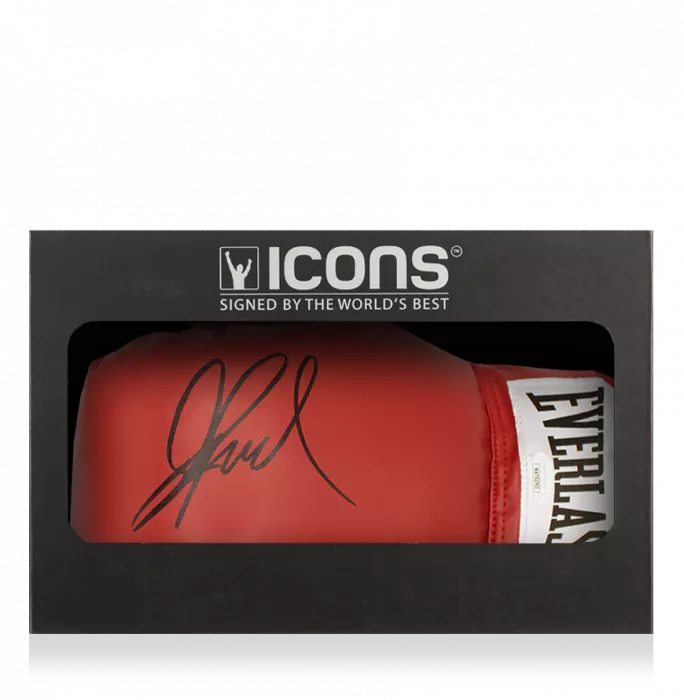 Jake Paul Signed Red Boxing Glove In Deluxe Packaging