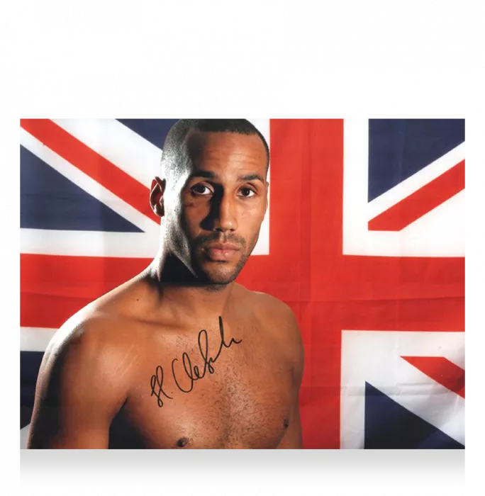 James DeGale Signed Photo In Premium Photo Frame