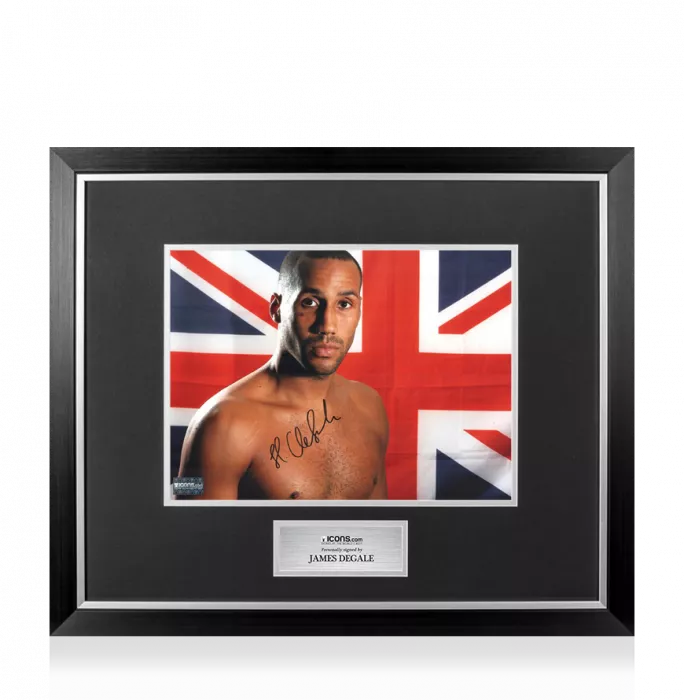 James DeGale Signed Photo In Premium Photo Frame