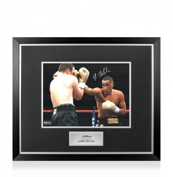 James DeGale Signed Photo In Premium Photo Frame