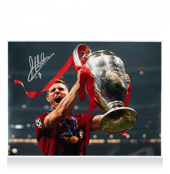 James Milner Signed Liverpool Photo: 2019 UEFA Champions League Winner