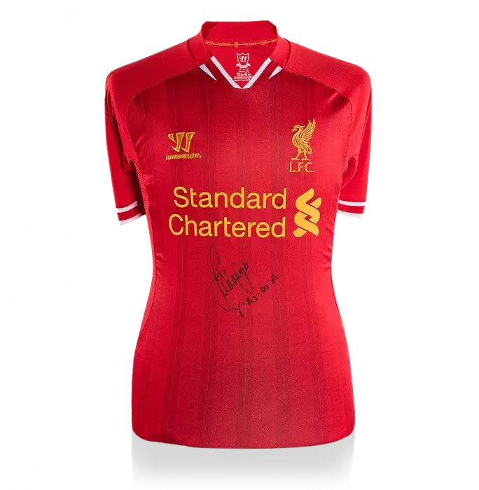Jamie Carragher Front Signed Liverpool 2013-14 Home Shirt: YNWA Edition