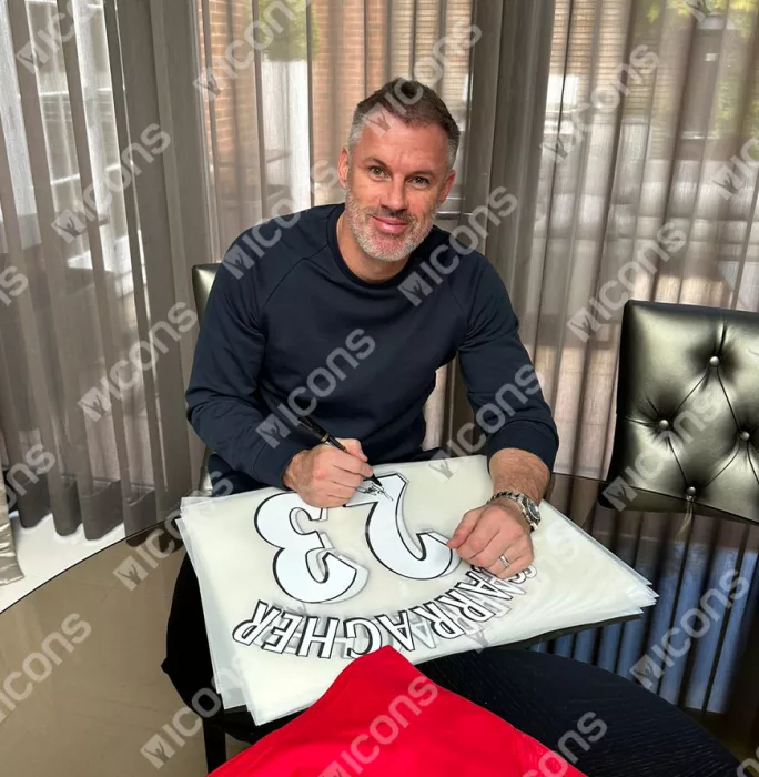 Jamie Carragher & John Arne Riise Signed Liverpool Shirts In Classic Dual Frame