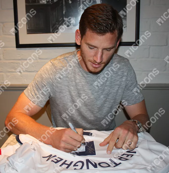 Jan Vertonghen Back Signed Tottenham Hotspur 2017-18 Home Shirt