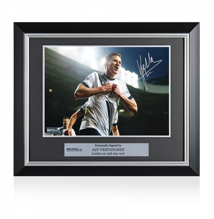 Jan Vertonghen Signed and Framed Tottenham Hotspur Photo