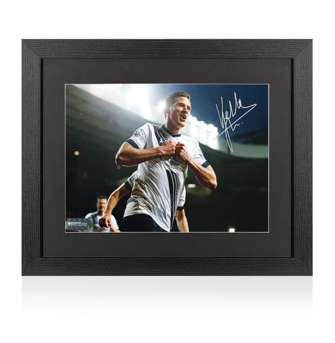 Jan Vertonghen Signed Tottenham Hotspur Photo In Black Wooden Frame