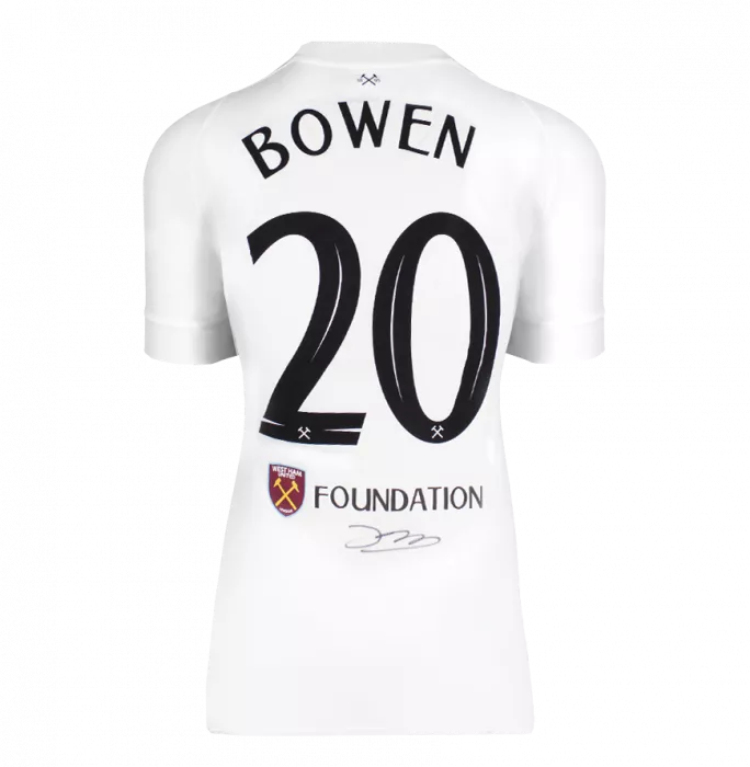 Jarrod Bowen Back Signed West Ham United Conference League Winners Shirt In Hero Frame: Option 1