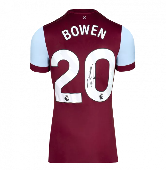 Jarrod Bowen Signed West Ham United 2023-24 Home Shirt In Classic Frame