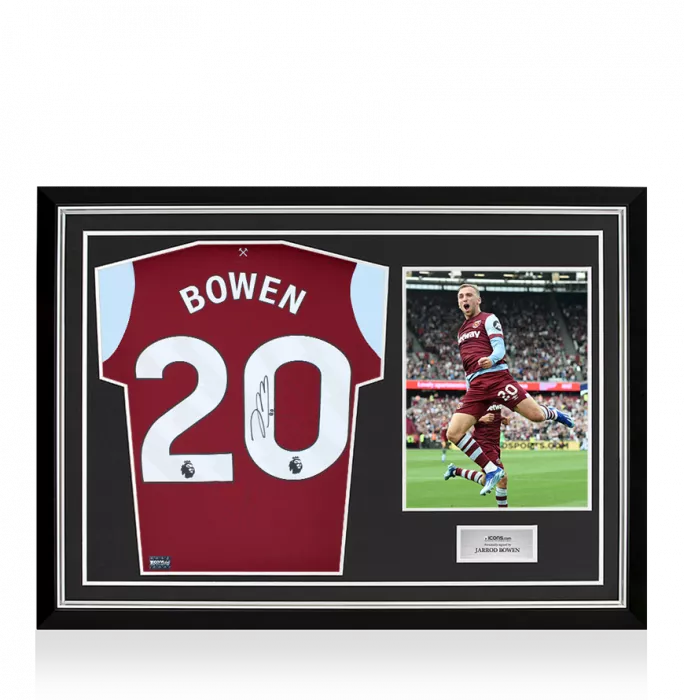 Jarrod Bowen Signed West Ham United 2023-24 Home Shirt In Hero Frame: Option 1