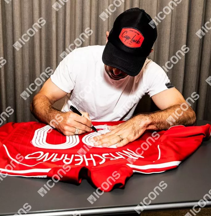 Javier Mascherano Back Signed Liverpool 2006-07 Home Shirt In Hero Frame: Option 1