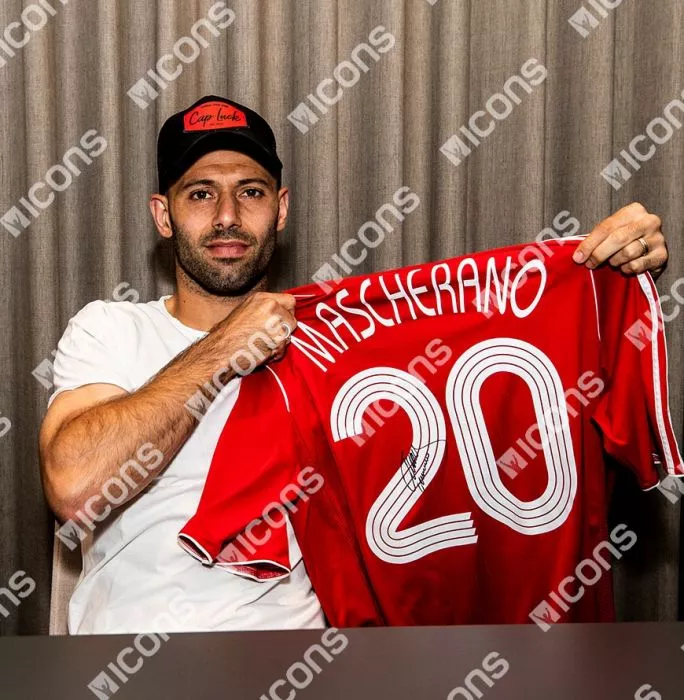 Javier Mascherano Back Signed Liverpool 2006-07 Home Shirt