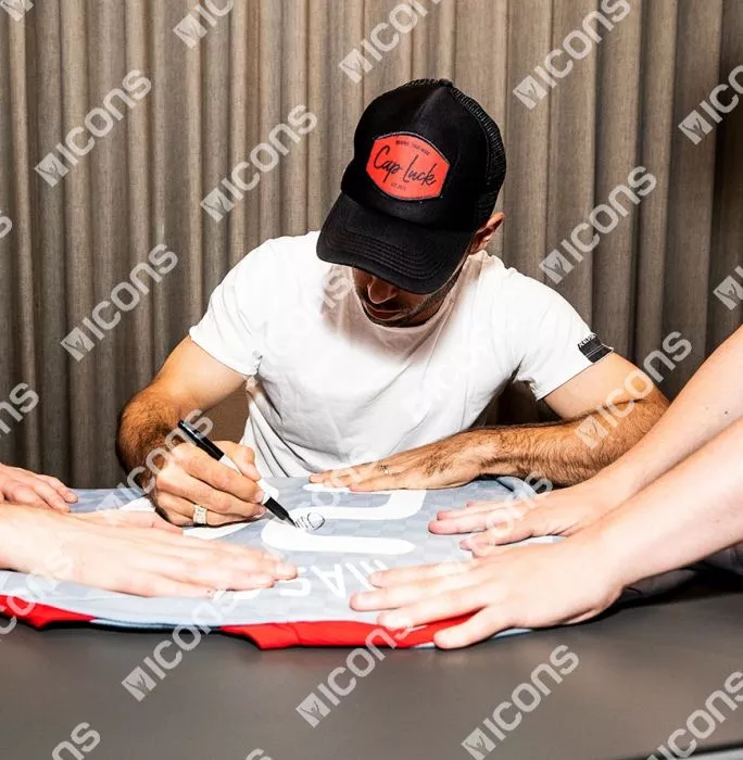 Javier Mascherano Back Signed Liverpool 2008-10 Away Shirt In Classic Frame