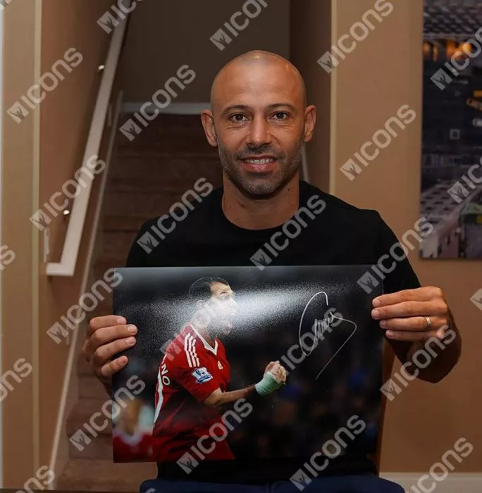 Javier Mascherano Liverpool FC & Javier Mascherano Argentina Signed Photos In Dual Photo Frame