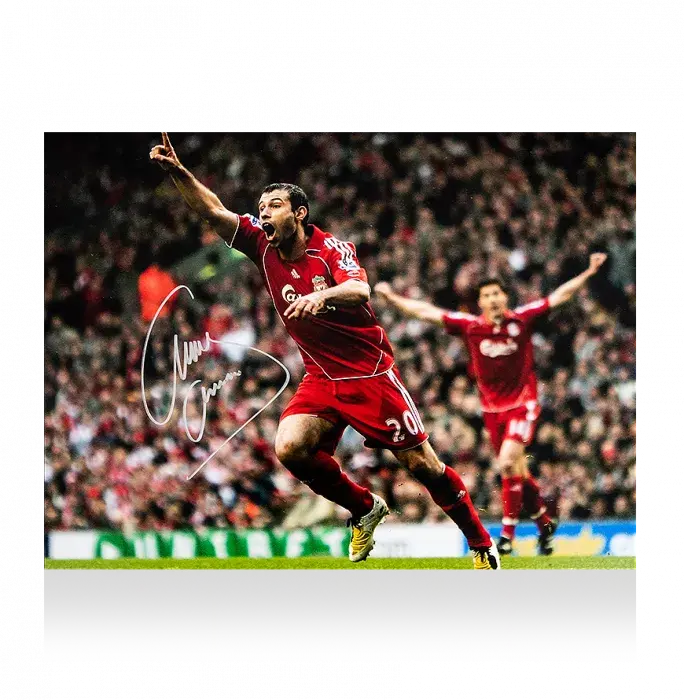 Javier Mascherano Signed Liverpool Photo: Anfield Goal