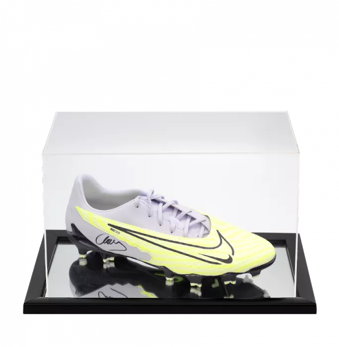 Javier Mascherano Signed Nike Phantom GX Academy Boot In Acrylic Case