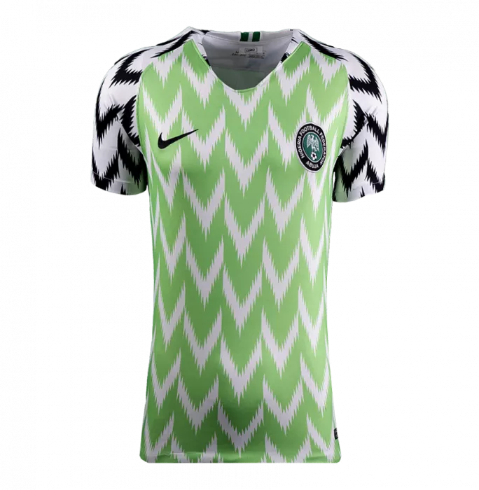 Jay-Jay Okocha Official FIFA World Cup™ Back Signed And Hero Framed Nigeria 2018 Home Shirt