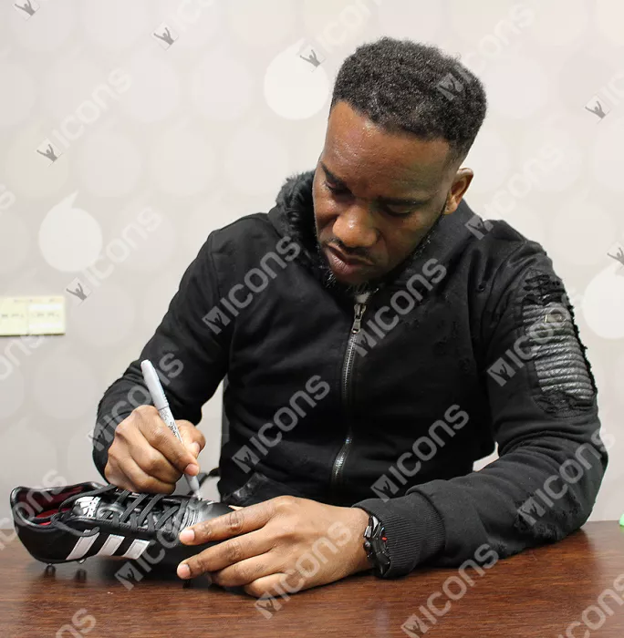 Jay-Jay Okocha Signed Black Retro Adidas Boot