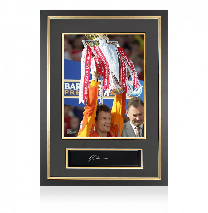 Jens Lehmann Signed Plaque And Photo Frame: 2003-04 Premier League Invincible