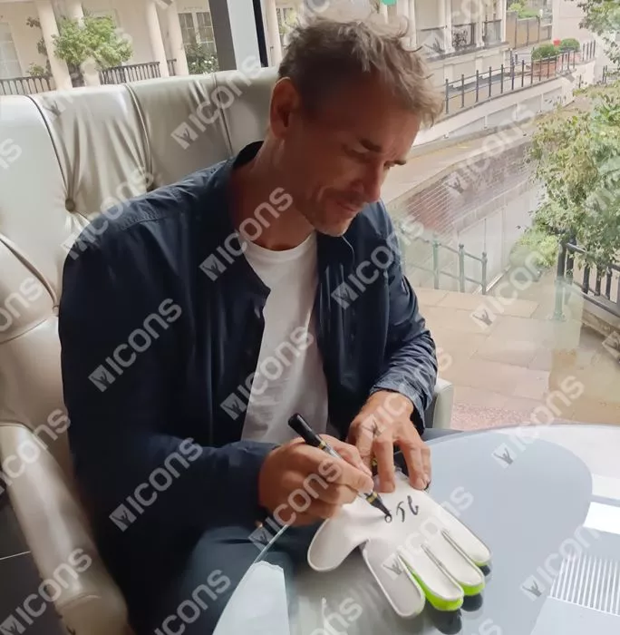 Jens Lehmann Signed White Adidas Goalkeeper Glove