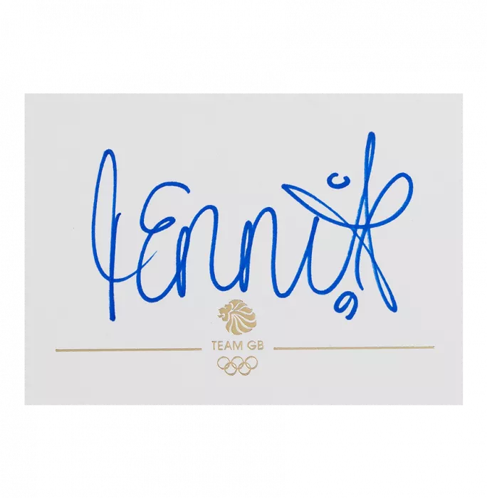 Jessica Ennis-Hill Signed 2012 London Olympics 3.5 X 2.5 Inch Card