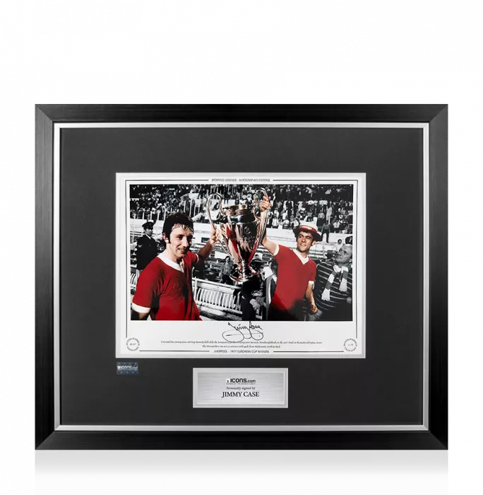 Jimmy Case Signed Liverpool Photo In Premium Photo Frame
