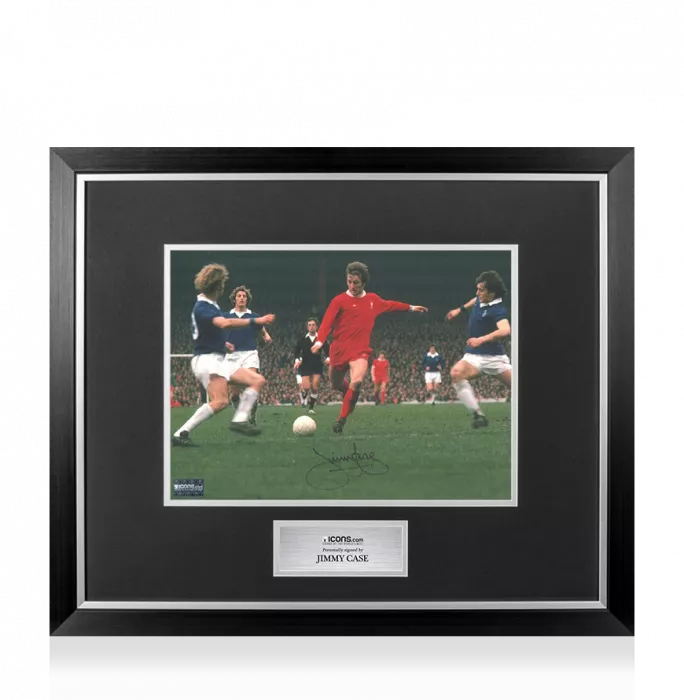 Jimmy Case Signed Liverpool Photo In Premium Photo Frame