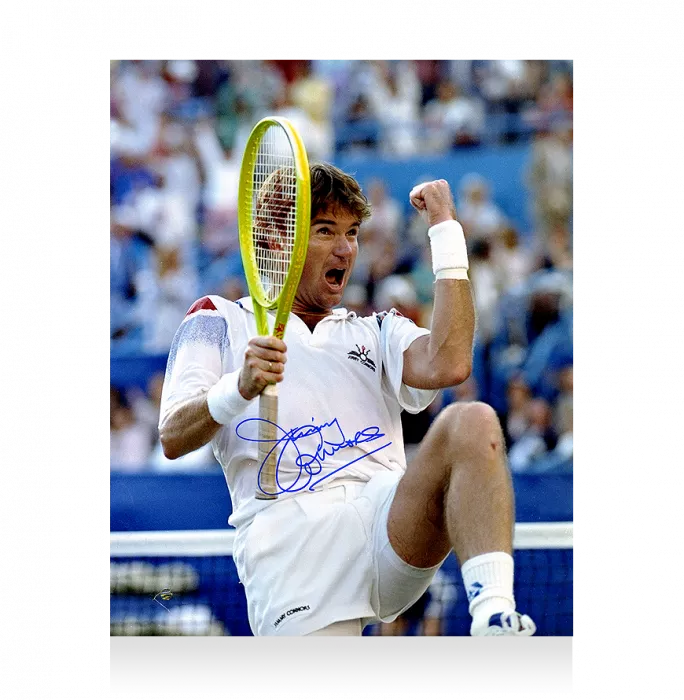 Jimmy Connors Signed Photo: 1991 US Open Wildcard