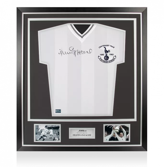 Jimmy Greaves Front Signed Tottenham Hotspur Special Edition Centenary Shirt In Classic Frame
