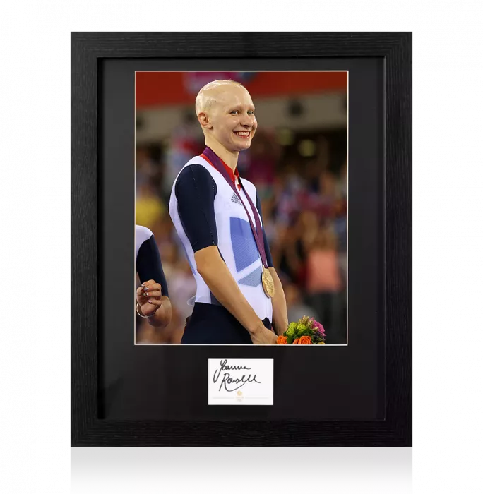 Joanna Rowsell Signed Team GB Card and Photo Frame: Option 1