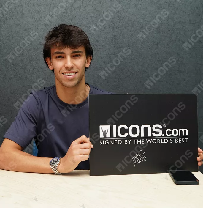 Joao Felix Back Signed Portugal 2020-21 Home Shirt