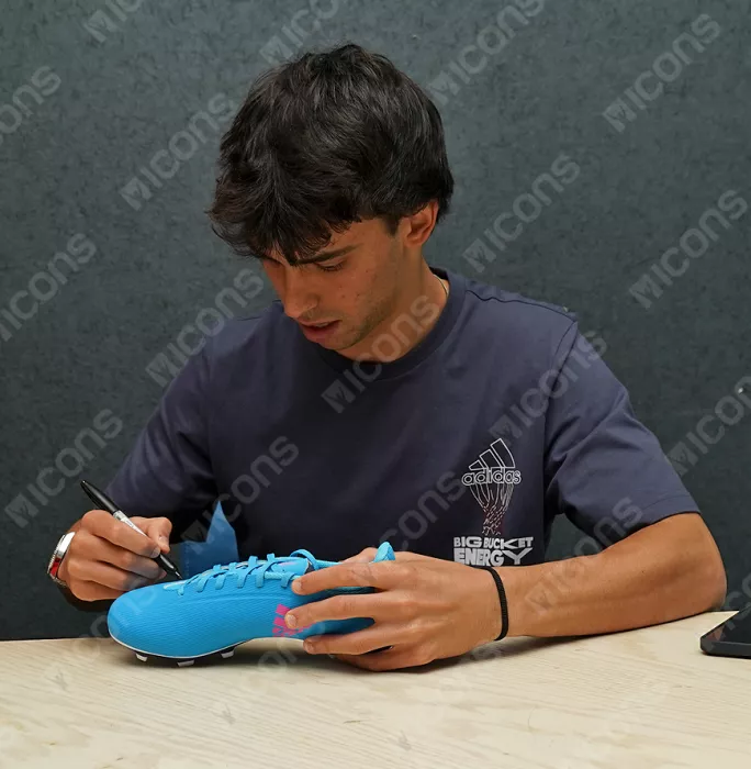 Joao Felix Signed Blue And Pink Adidas Speedflow+ X .4 Boot