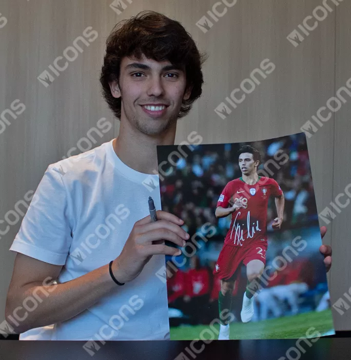 Joao Felix Signed Portugal Photo: 2019 UEFA Nations League Winner