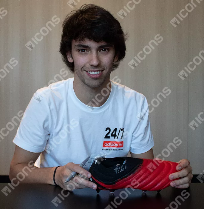 Joao Felix Signed Red Adidas Copa 20 Boot In Bubble Frame: Portugal