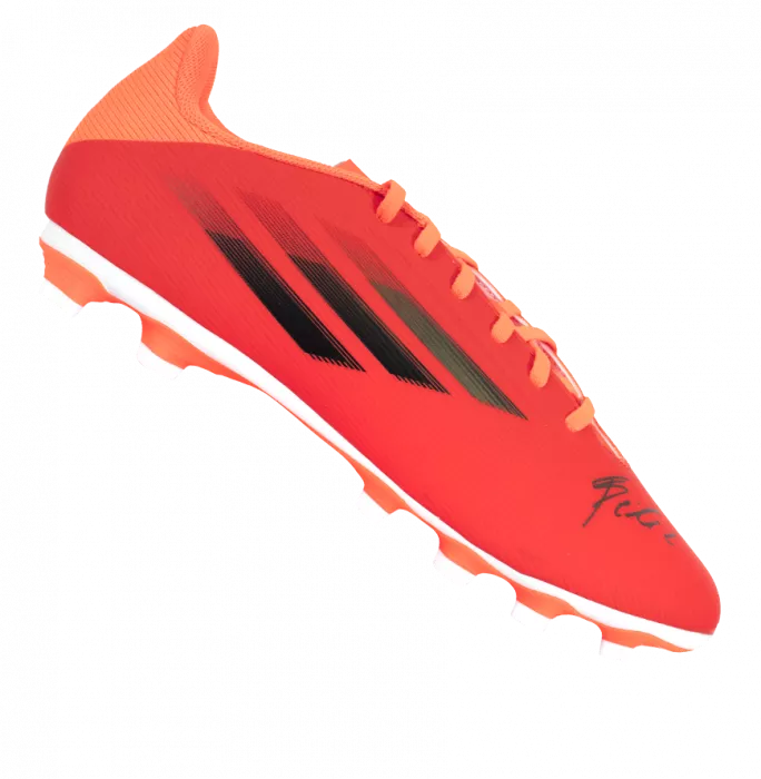 Joao Felix Signed Red Adidas Speedflow+ X .4 Boot In Acrylic Case