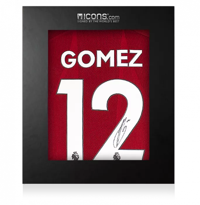Joe Gomez Back Signed Liverpool 2019-20 Home Shirt In Deluxe Packaging