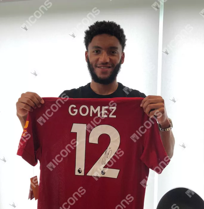 Joe Gomez Official UEFA Champions League Back Signed And Hero Framed Liverpool 2019-20 Home Shirt