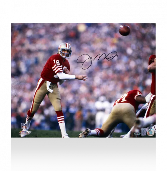 Joe Montana Signed San Francisco 49ers Photo: Joe Cool Pass Master