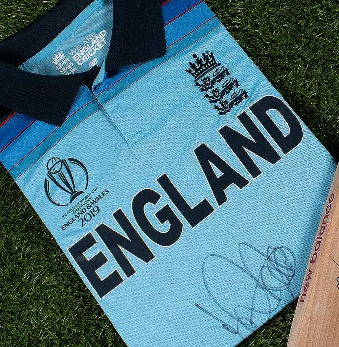 Joe Root Front Signed England Cricket Shirt In Hero Frame: 2019 ICC Cricket World Cup Special Edition