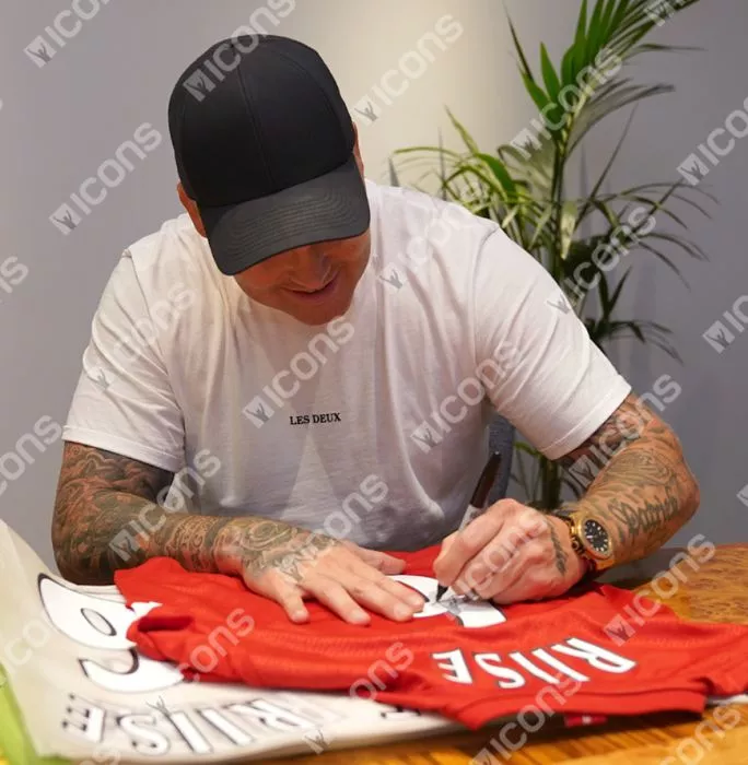 John Arne Riise Back Signed Liverpool FC 2005 Home Shirt In Hero Frame: Option 1