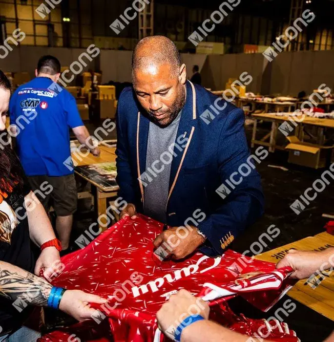 John Barnes Front Signed Liverpool 1989-91 Home Shirt In Hero Frame: Option 1