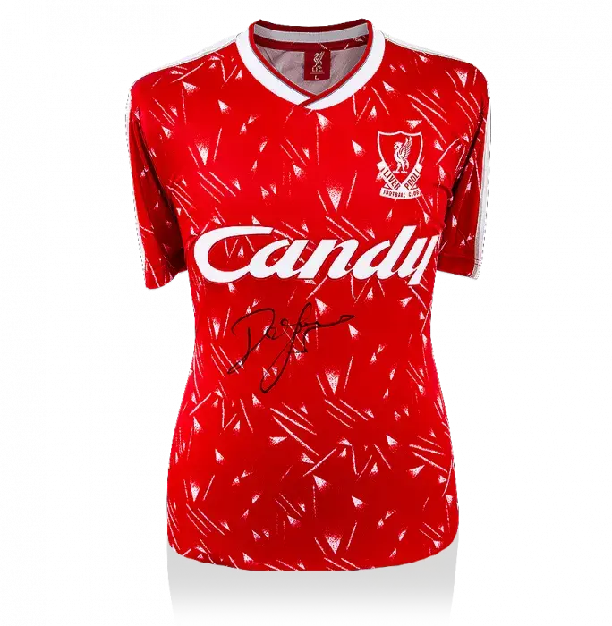 John Barnes Front Signed Liverpool 1989-91 Home Shirt