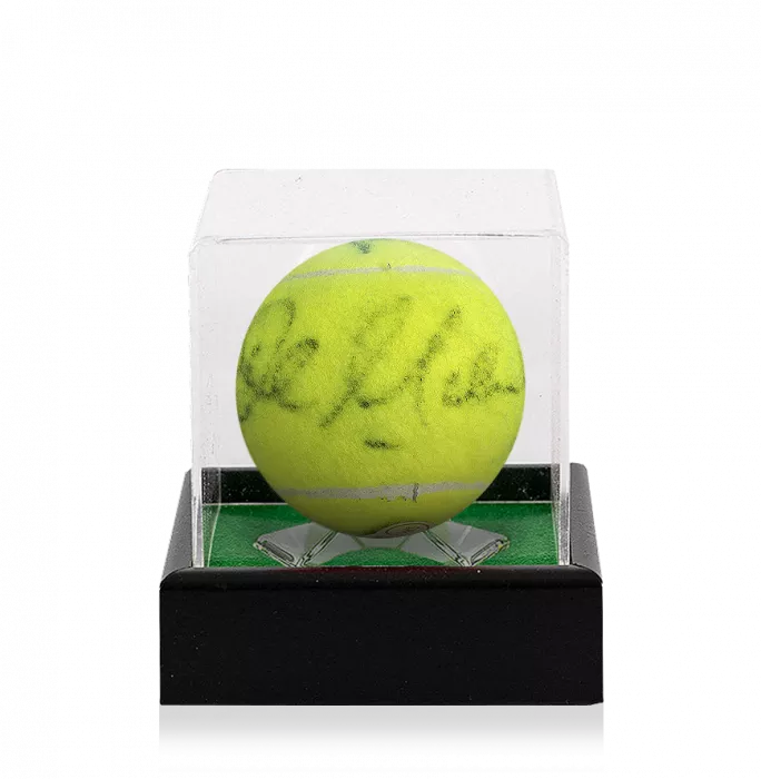 John McEnroe & Bjorn Borg Dual Signed US Open Tennis Ball In Acrylic Case