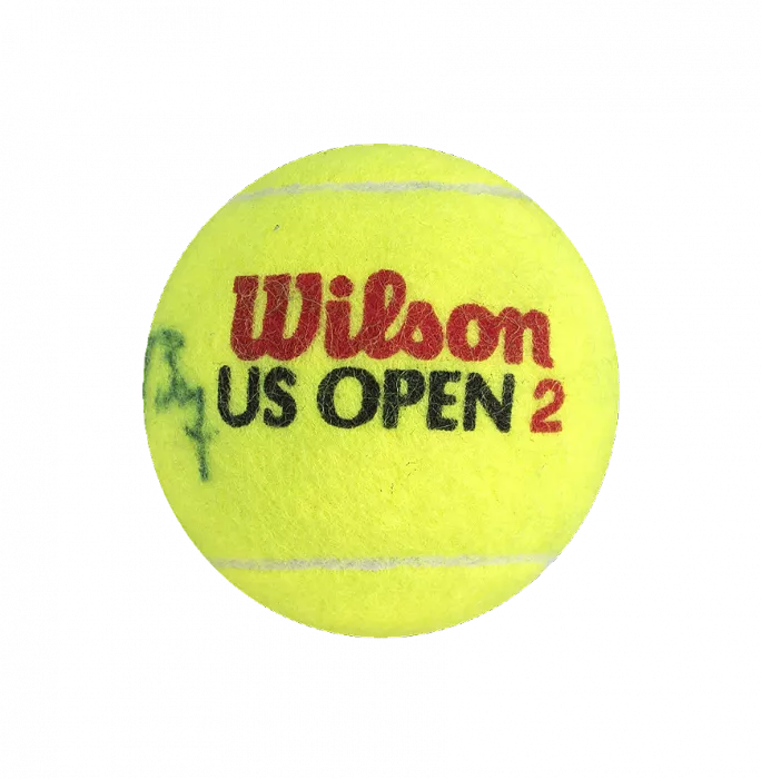 John McEnroe & Bjorn Borg Dual Signed US Open Tennis Ball In Acrylic Case