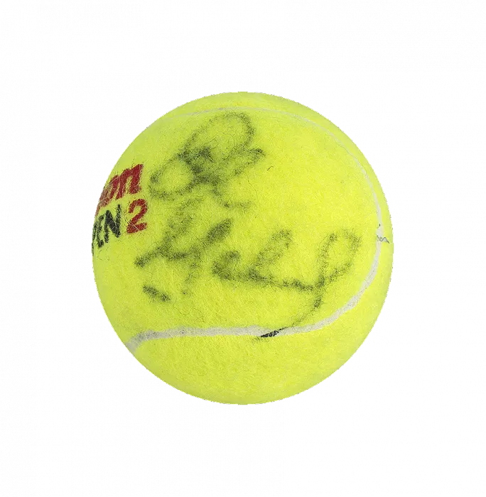 John McEnroe & Bjorn Borg Dual Signed US Open Tennis Ball In Acrylic Case