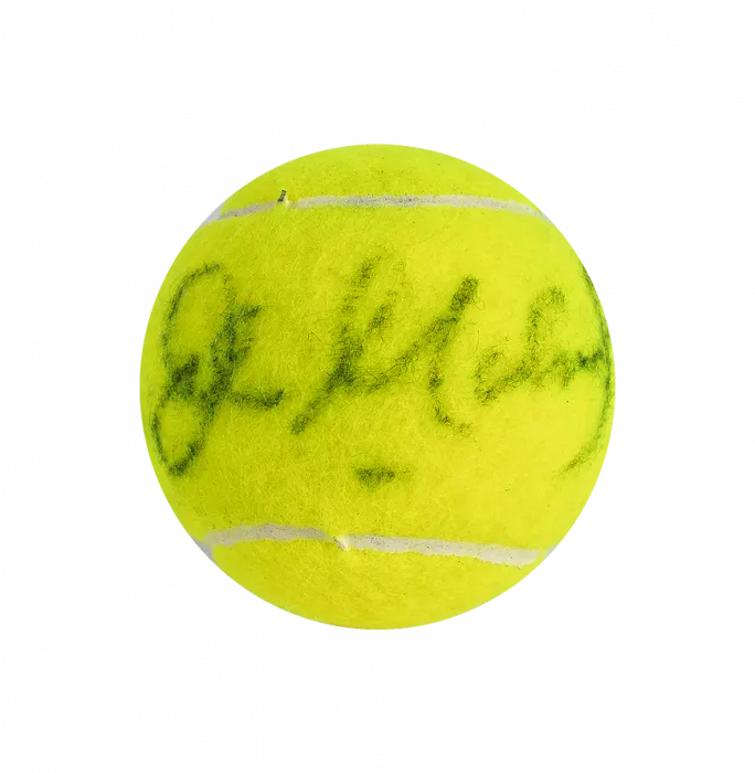 John McEnroe Signed Wimbledon Tennis Ball In Acrylic Case