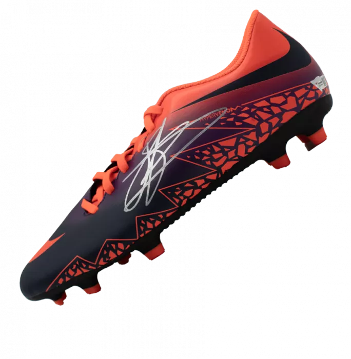John Stones Signed Nike Hypervenom Purple Boot