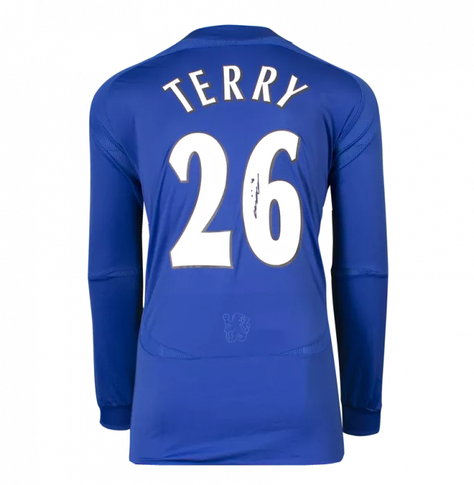 John Terry Back Signed Chelsea 2007-08 Home Shirt In Classic Frame
