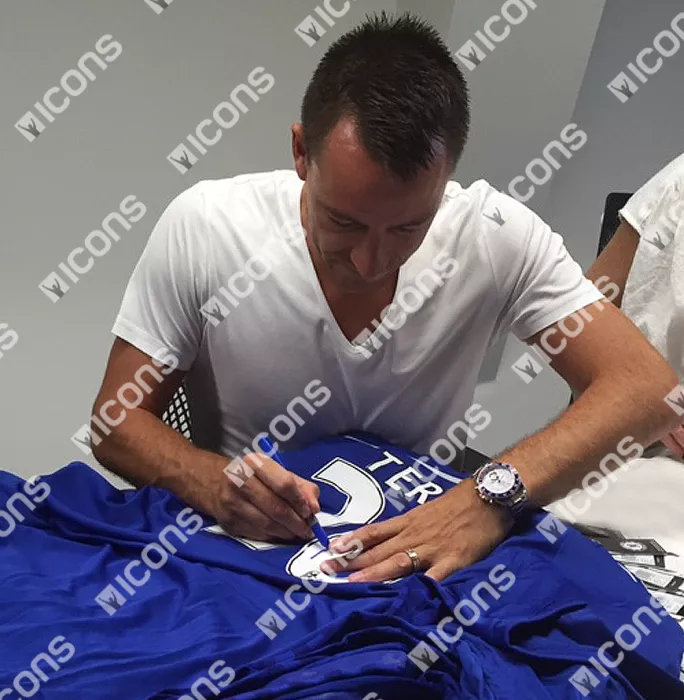 John Terry Back Signed Chelsea 2014-15 Home Shirt